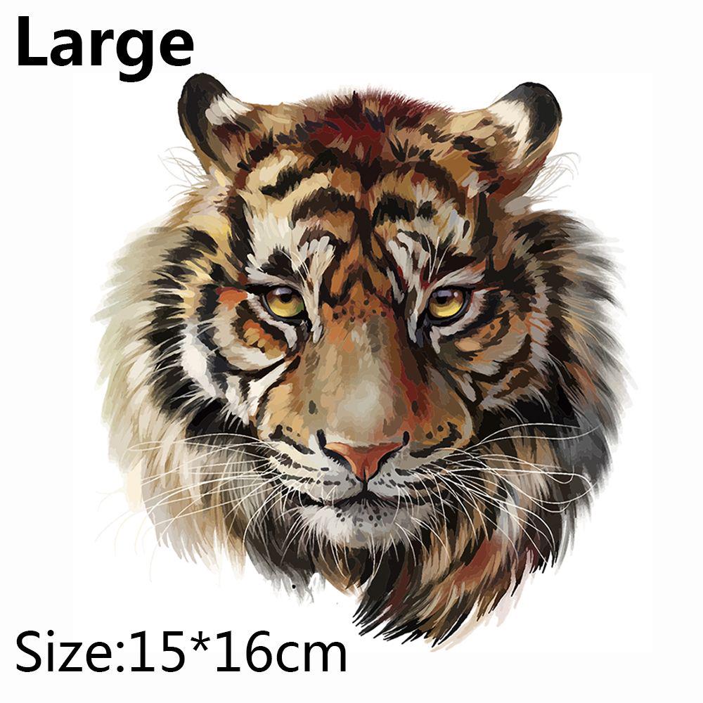T-shirt con Toppe Tigre Pressa Adesivo a Trasferimento Termico Lavabile di Livello A Applicazioni da Stirare per Decorazione T-shirt Vestiti Stampa DIY