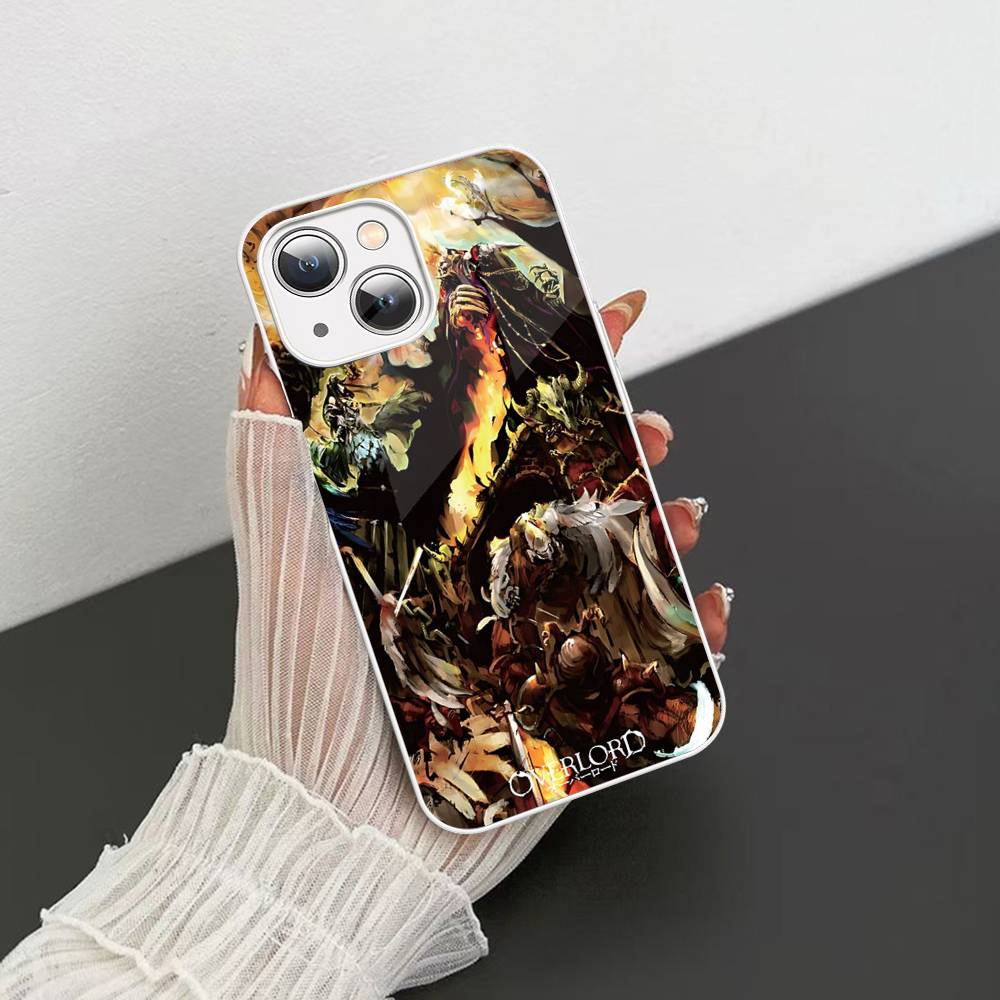 Popular Anime O-Overlord For IPhone 14 13 12 Mini 11 Pro XS Max X XR 14 Plus Tempered Glass Cover