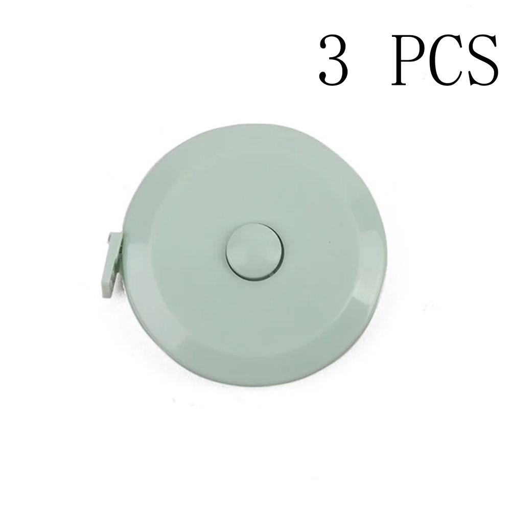 1PC/15PCS 1.5m Small Tape Measure Portable Student Soft Leather Three Measurement Clothes Automatic Recycling