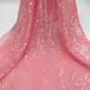Tessuto di Pizzo Ricamato Full Paillettes Lucide Multicolore Materiale da Cucito Fai da Te per Abito da Sposa Tessuto Decorativo per Abbigliamento