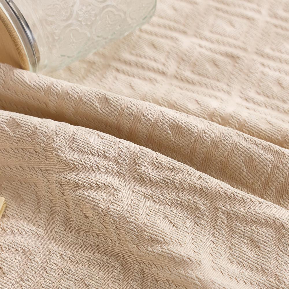 Light Luxury, High-End Simple Three-Dimensional Jacquard Dyed Woven Tablecloth, Atmosphere Dining Table, Coffee Table, Thick Tablecloth