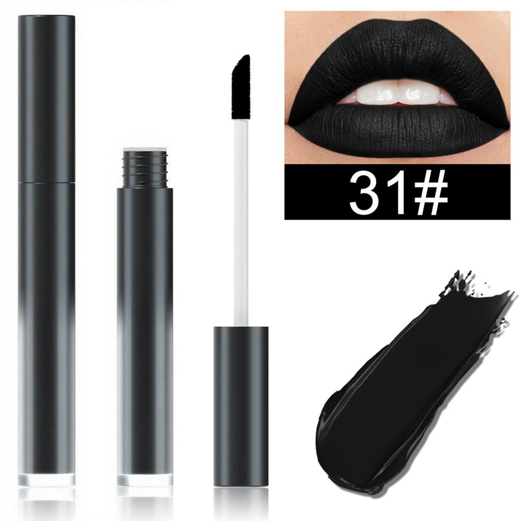 1-delige fluweelmatte lippenstift Rijk gekleurd Lichtgewicht Comfortabel om te dragen Niet-uitdrogende lipgloss Levendige tinten voor dagelijks gebruik of Halloween