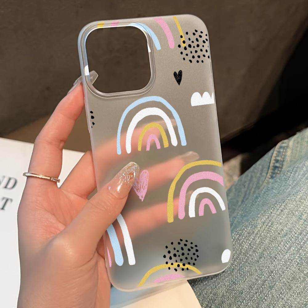 Soft TPU Transparent Flower  Phone Case for iPhone 11 Funda iPhone 13 14 15 Pro Max Plus 12 Mini 13pro 15pro 14pro Matte Covers