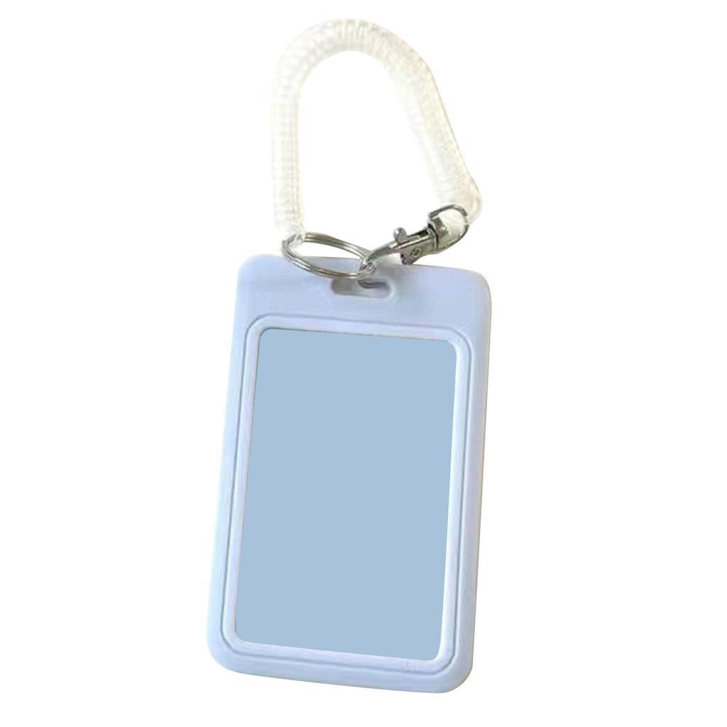Durable & Waterproof Photocard Holders Keychain ID Badge Holder Bus Card Student School Supplies ID Credit Card Hold
