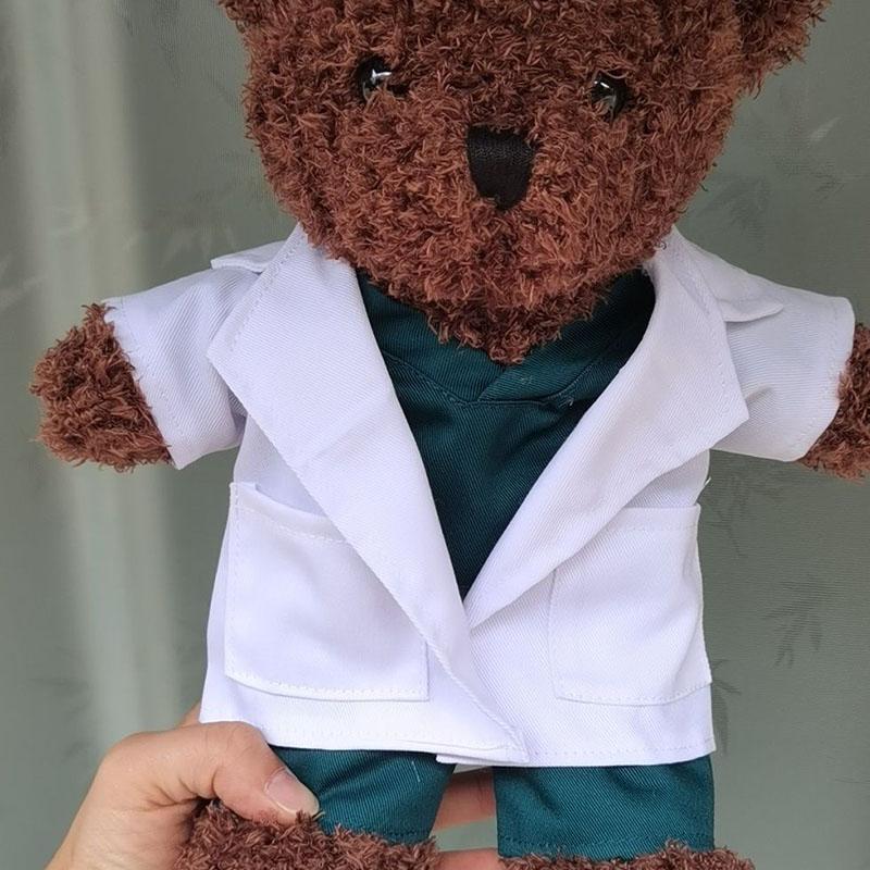 Dokter Teddybeer Knuffel Zachte Beer Met Medisch Uniform Voor Medische Student En Verpleegkundige Souvenir Cadeau Meerdere Kleuren Beschikbaar 30