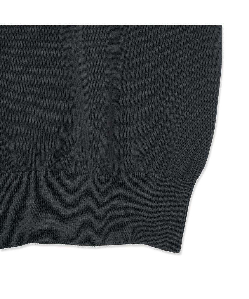 IOLO Ice Cotton Half Open Collar_Charcoal