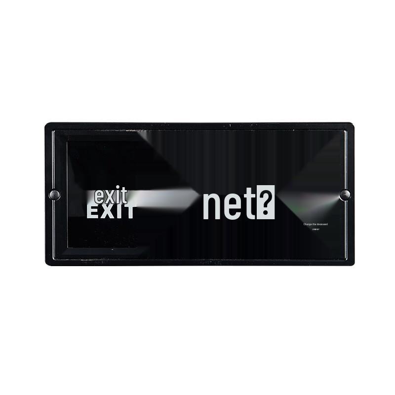 

OLOMM Waterproof Stainless Steel Emergency Exit Sign Light One Size