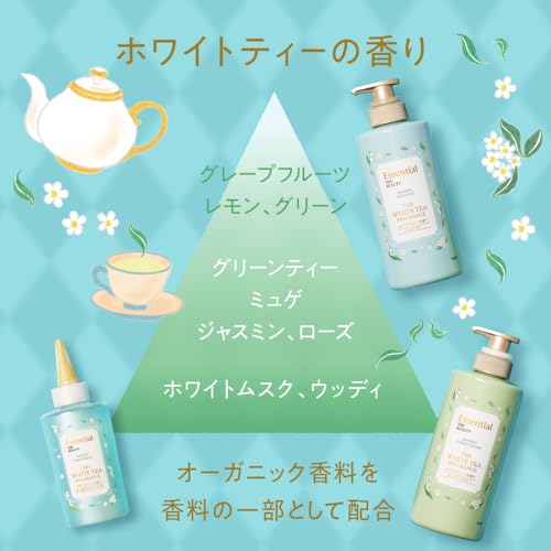 Essential The Beauty Barrier Pump Set White Tea Scent 900ml