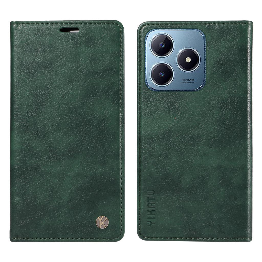 Für Realme Note 60x 4G/C63 4G/C61 4G Lederhülle Litschi-Textur Brieftasche Handyhülle