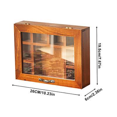 12 Grids Ornaments Solid Wood Watch Holder Storage Box Organizer Rack Desktop Showcase Jewelry