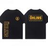 OHLINS Motorcycle Shock Absorber Modified Tshirt Clothes Casual Trendy Brand Car Club Tshirt Suitable for Both Unisex and Unisex