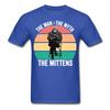Bernie Sanders Meme the Man, the Myth, the Mittens Funny T-Shirt Size S-6XL
