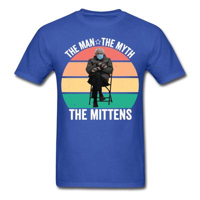 Bernie Sanders meme l'uomo, il mito, i guanti T-shirt divertente Taglia S-6XL