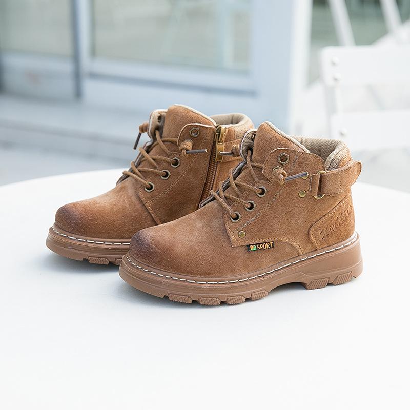 Children's Casual Single Boots Girls Korean Style Fashion Short Boots Boys Soft Sole Cotton Boots