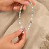 Women Necklace, Handmade Beaded Natural Gemstones Necklace, with Gold-Plated Clasp Versatile Necklace, for Daily Wear Beach Dates