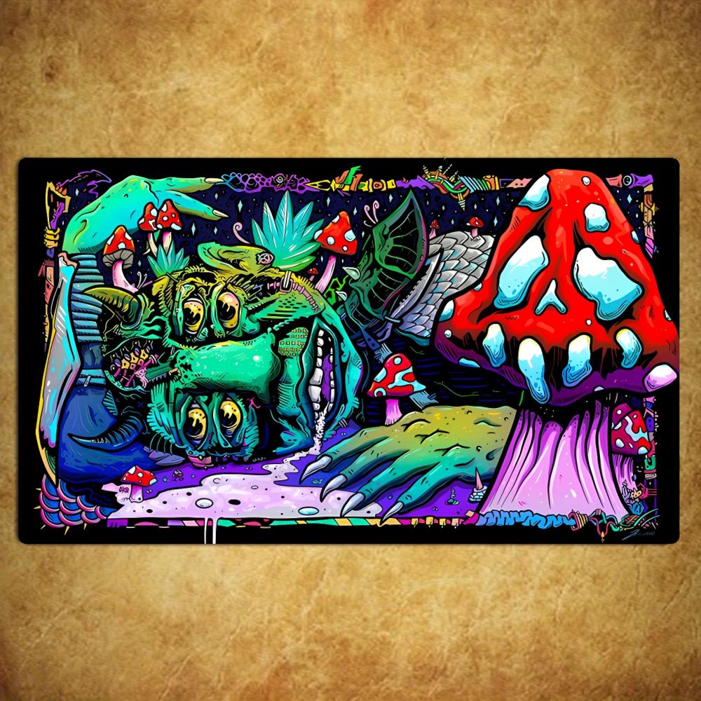 Tentacle Tree Monster Magic Card Battle Mat TCG Playmat Anti-Slip Base Gathering Gaming Mat Board Game Mat for TCG