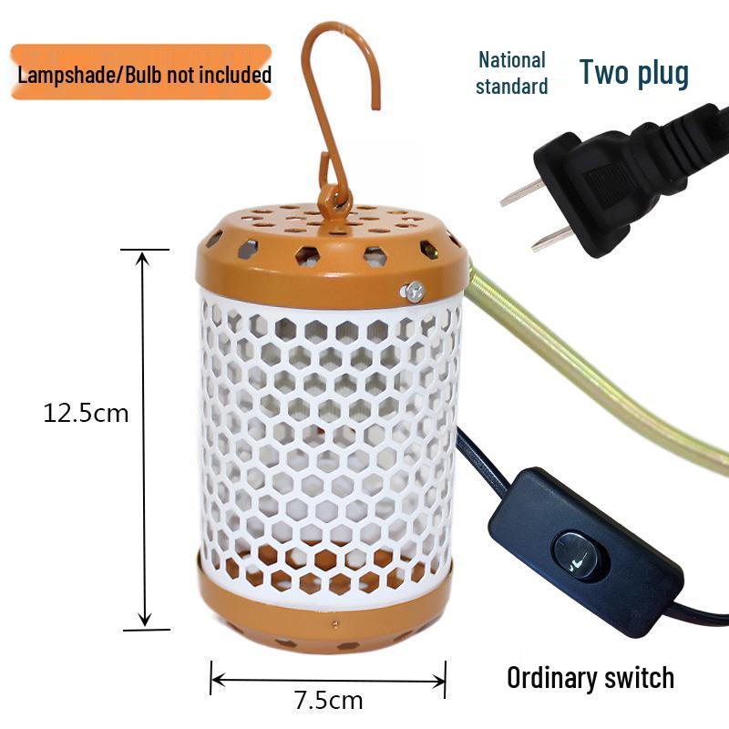 Parrot & Reptile Heat Lamp with Bite-Proof, Anti-Scald Mesh Cover