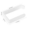 Tissue Holder Punch   Wall Mounted Acrylic Roll Paper Hanger for Bathroom Kitchen