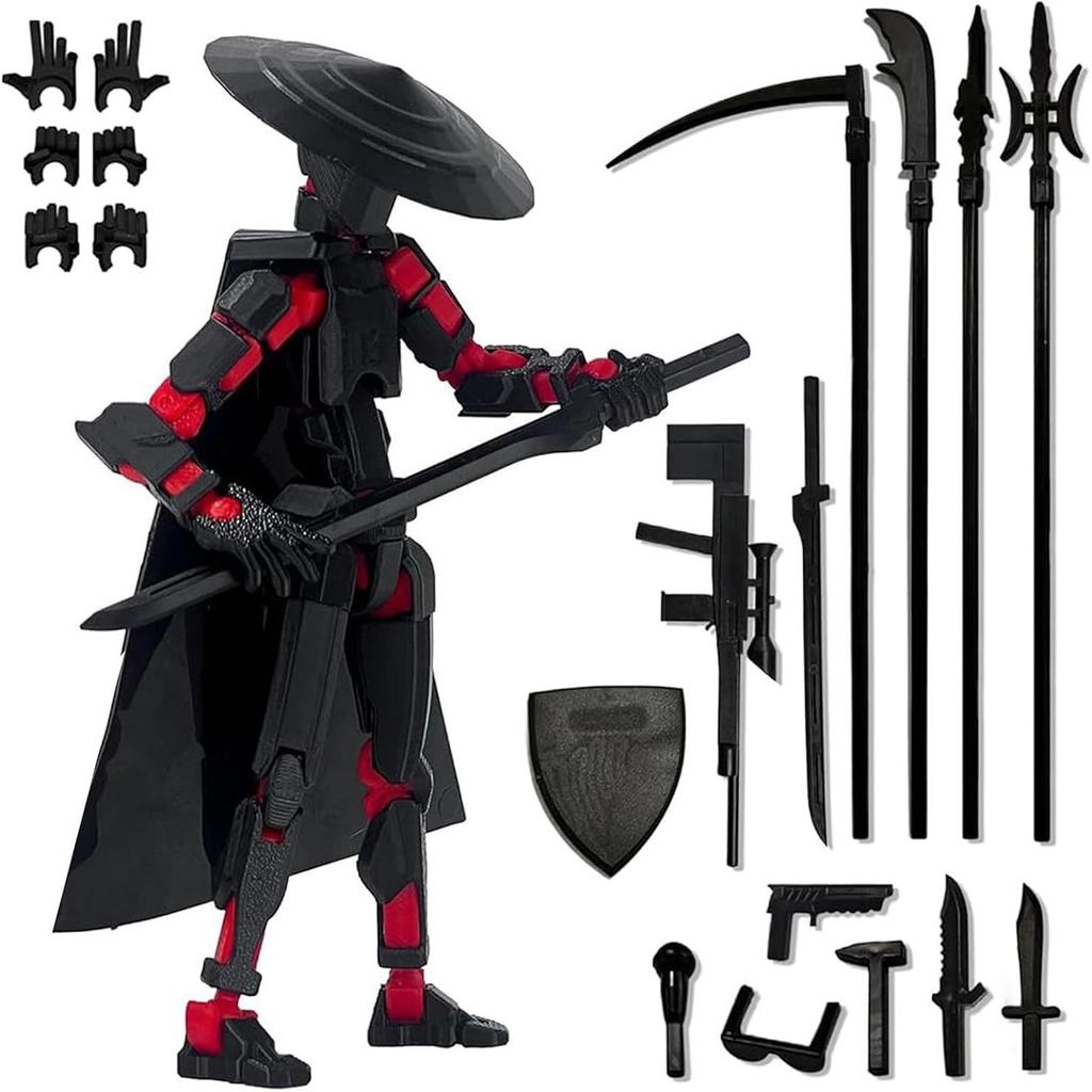Multi-Joint Articulated Action Figure Collectible Model Arts Poseable Decorative Statue for Display
