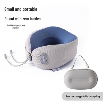 U-Shaped Memory Foam Travel Pillow – Portable, Storable Neck Support for Parent-Child Airplane and Office Naps
