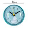 Mini Sucker Wall Clock Bathroom Anti-Fog Waterproof 7cm Kitchen Toilet Living Room Waterproof Small Quartz Table Sucker Clock