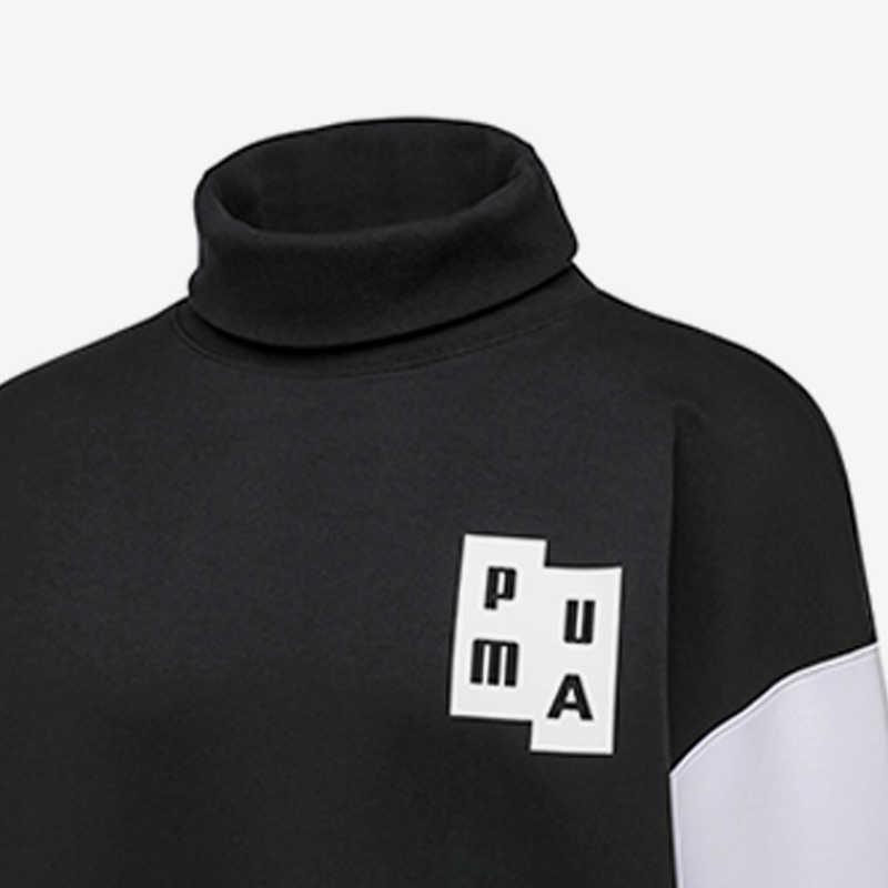 PUMA x ADER Crossover Turtleneck Contrasting Colors Pullover Couple Style Black Men's 576958-01