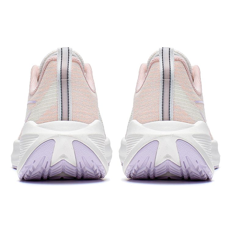 Li Ning Wu Shi Lite Lightweight High Resilience Fabric Non-Slip Wear-Resistant Breathable Low-Top Running Shoes Women sneaker White Pink ARST004-1