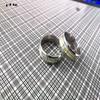 Fashion Stainless Steel Luminous Finger Ring For Women Men Glowing In Dark Heart Couple Wedding Bands Jewelry Gift Accessories