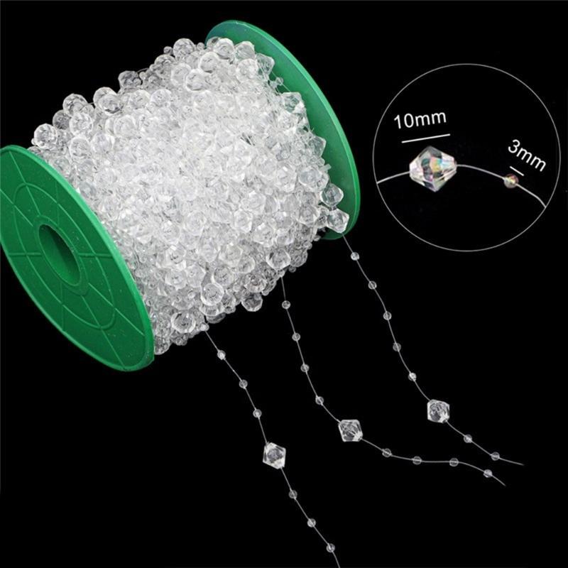 Bead Chain Clear Plastic Craft Bead String Handmade Jewelry Accessories For Art Craft Necklace Bracelet Jewelry Making