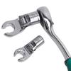 Flare Nut Wrench Spanner Car Service Set Rotation Jaw Secure Grip for Brake Line, Mechanic Workshop Automotive Hand Tool