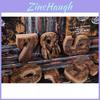 Elegantes Vintage Holz Alphabet und Zahlen Wandhängeplakette Schild für Heim- und Hochzeitsdekor