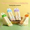100Pcs Sandwich Packaging Transparent Baked Food Grade Easy To Tear Triangle Cake Disposable Packaging Transparent Bag