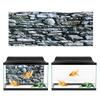 Background Poster Decorative Stonewalling Paintings PVC Sticker Landscape Image for Aquarium Fish