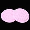 100 Stück PVC Blütenförmige Wimpernverlängerungs Klebepalette Falsche Wimpern Unterlage ZubehörPink