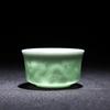 Ceramic Hand-Carved Lotus Dragon Teacup Jingdezhen Celadon Master Tea Cups 100ML