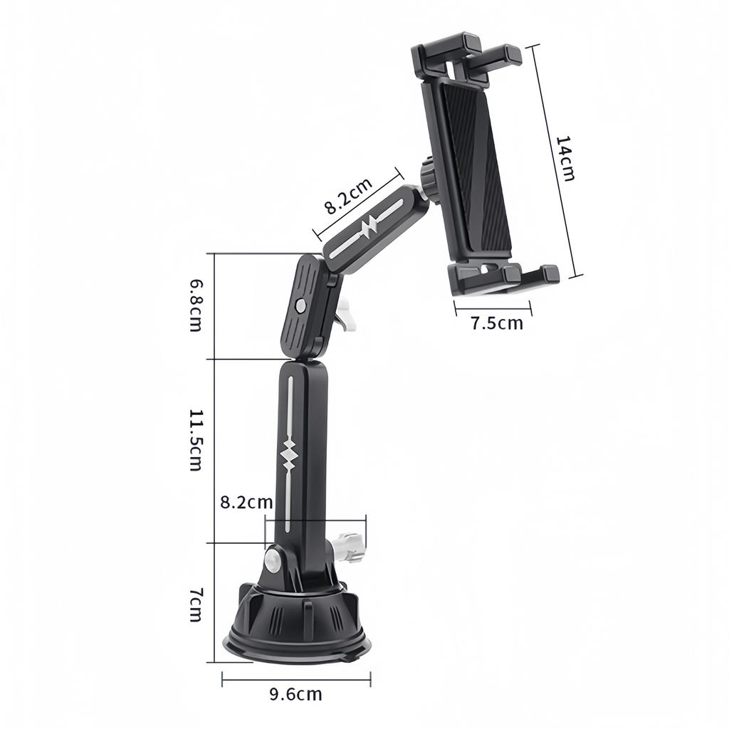 Suction Cup Tablet Mount 360 Degree Adjustable Phone Stand for Dashboard & Windshield Heavy Duty Truck Accessories