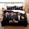 Cian Ducrot Pattern Bedding Set 3Pcs Duvet Cover Pillowcase Lightweight Microfiber Bed Linen Home Bedroom Decor For Music Fans