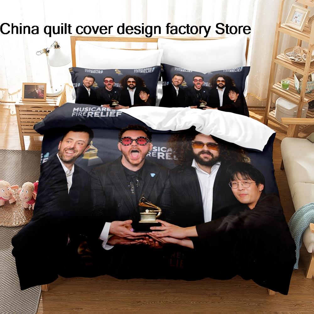 Cian Ducrot Pattern Bedding Set 3Pcs Duvet Cover Pillowcase Lightweight Microfiber Bed Linen Home Bedroom Decor For Music Fans