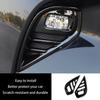 Car Accessories Fit For Toyota Highlander 2020-2023 2024 2025 Exterior Front Fog Lamp Cover Trim Light Panel (Black) ABS 2 PCS