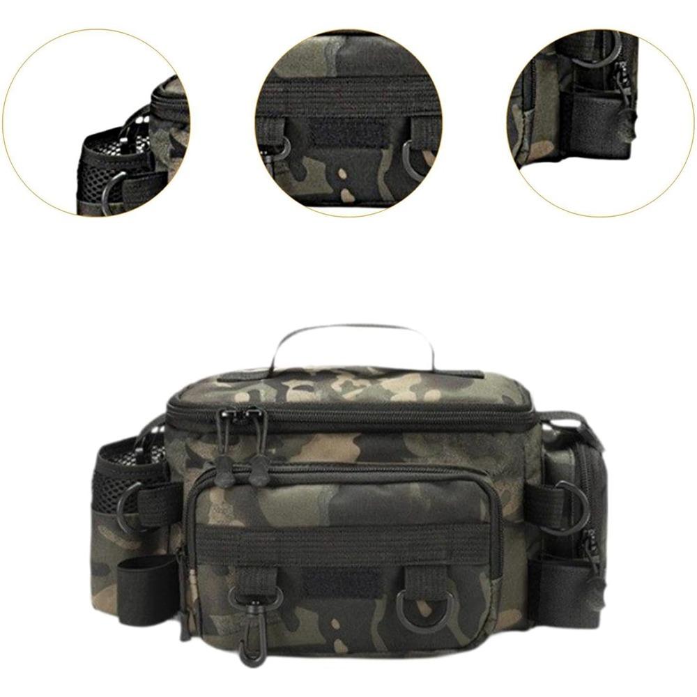 Fishing Tackle Bag Fishing Fanny Pack Utility Bag Breathable Fishing Waist Bag Fishing Bag for Hiking Outdoor Camping Cycling