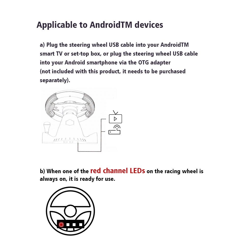 Multi-Platform Racing Wheel for Switch/Xbox/PS/PC Games