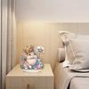 2D Flat Print Easter Rabbit DIY 5D DIY Diamond Art Tabletop Decorations Single-Sided Drill Diamond Painting Desktop Decorations