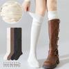 Damen Kniestrümpfe für Frühling und Herbst Jk Weiße Oberschenkelhohe Strümpfe Lange Stiefel Gespleißte Überknie Länge Schlauchsocken