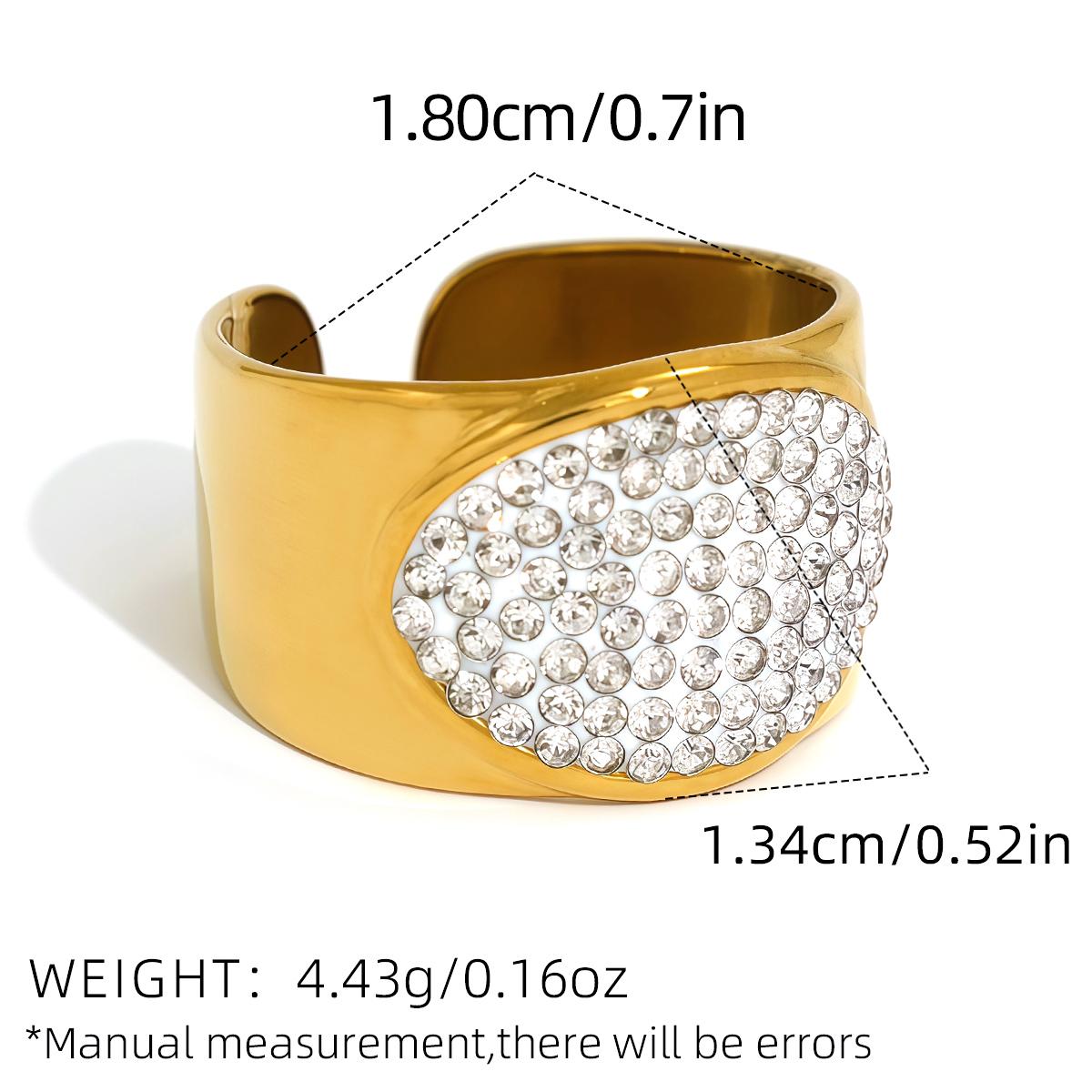 

Statement Stainless Steel Delicate Shiny Cubic Zirconia Ring For Women High Quality 18K Gold PVD Plated Finger Zircon Gift 2026