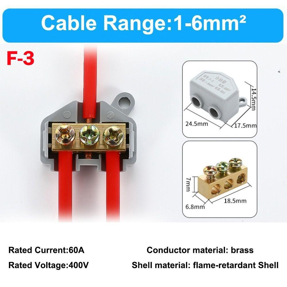 Electrical Connectors High Power High Power Splitter Conductor Brass Large Current Wire Connector Terminal Blocks