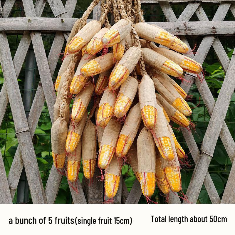 Kunstmatige Knoflook en Chili Hangdecoratie - Boerderijstijl & Fotografie Props