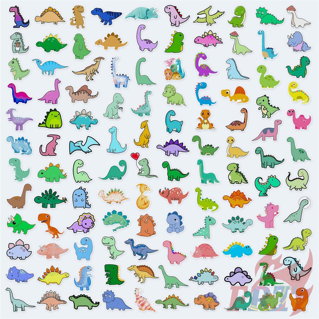 135Pcs/Set Q Baby Dinosaur Mini Diary Manual Stickers DIY Scrapbooks Album Decor Decals Stickers