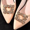 1 Pair Women Bride Accessories Brooch Shiny Clips Charm Buckle Wedding Shoes Decorations Pearl Shoes Clip