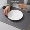 Gold Rimmed Jingdezhen Bone China Flat Plate - Elegant Ceramic Dinnerware for Home & Restaurant