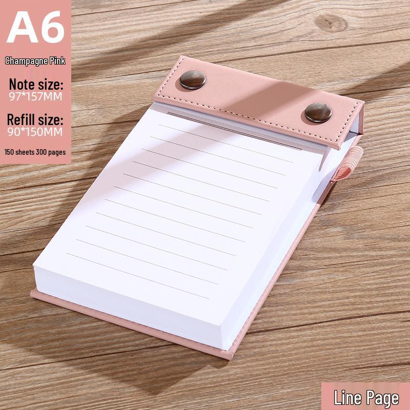 Compact Tear-Off Pocket Notepad - 6 Small Replacement Pads, 48 Pages Each